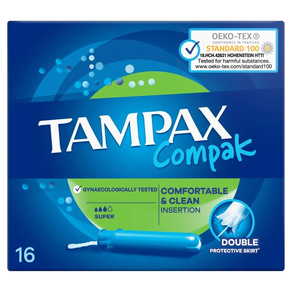 Tampax Compak Super Tampony z aplikatorem, x16