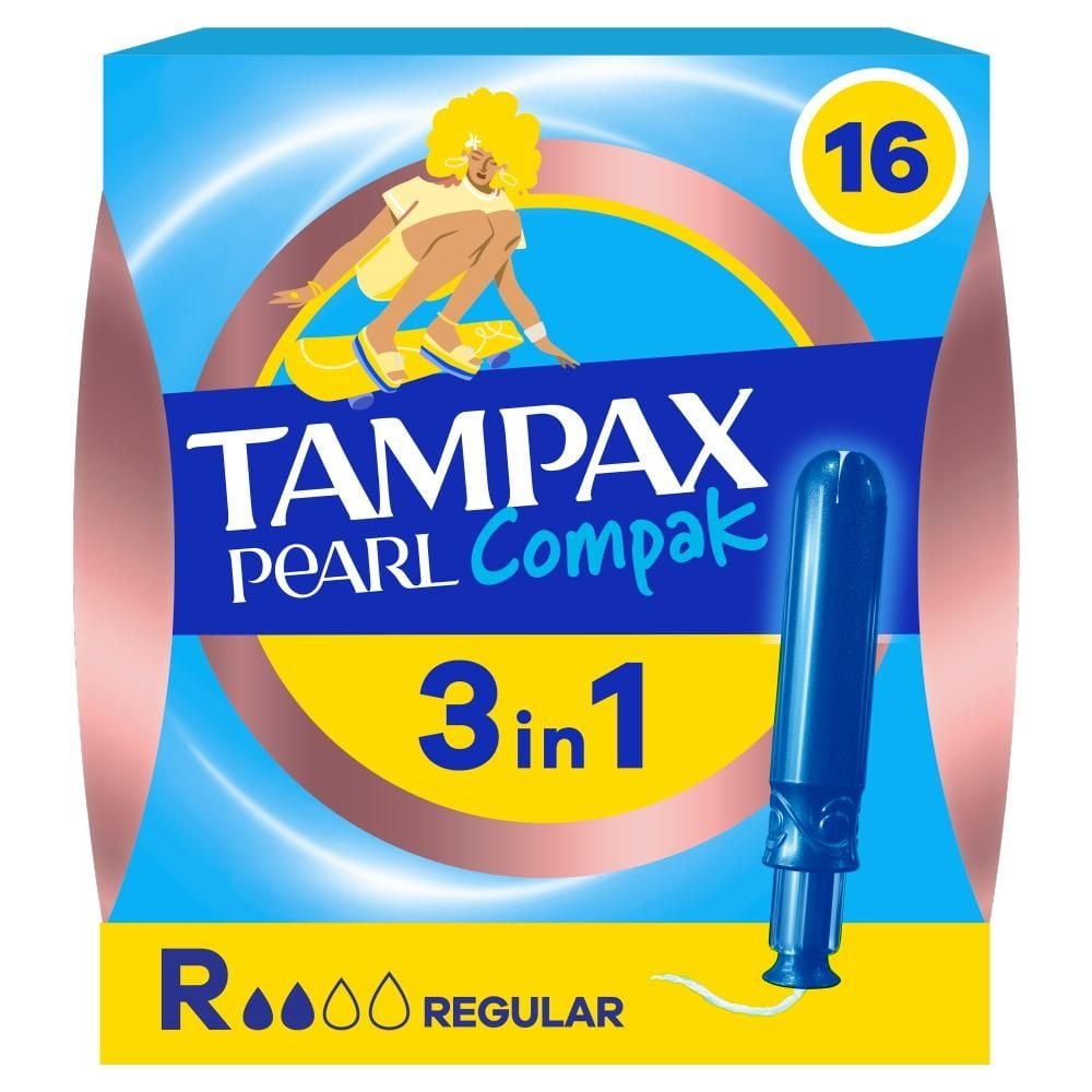 Tampax Pearl Compak Regular Tampony z aplikatorem x 16