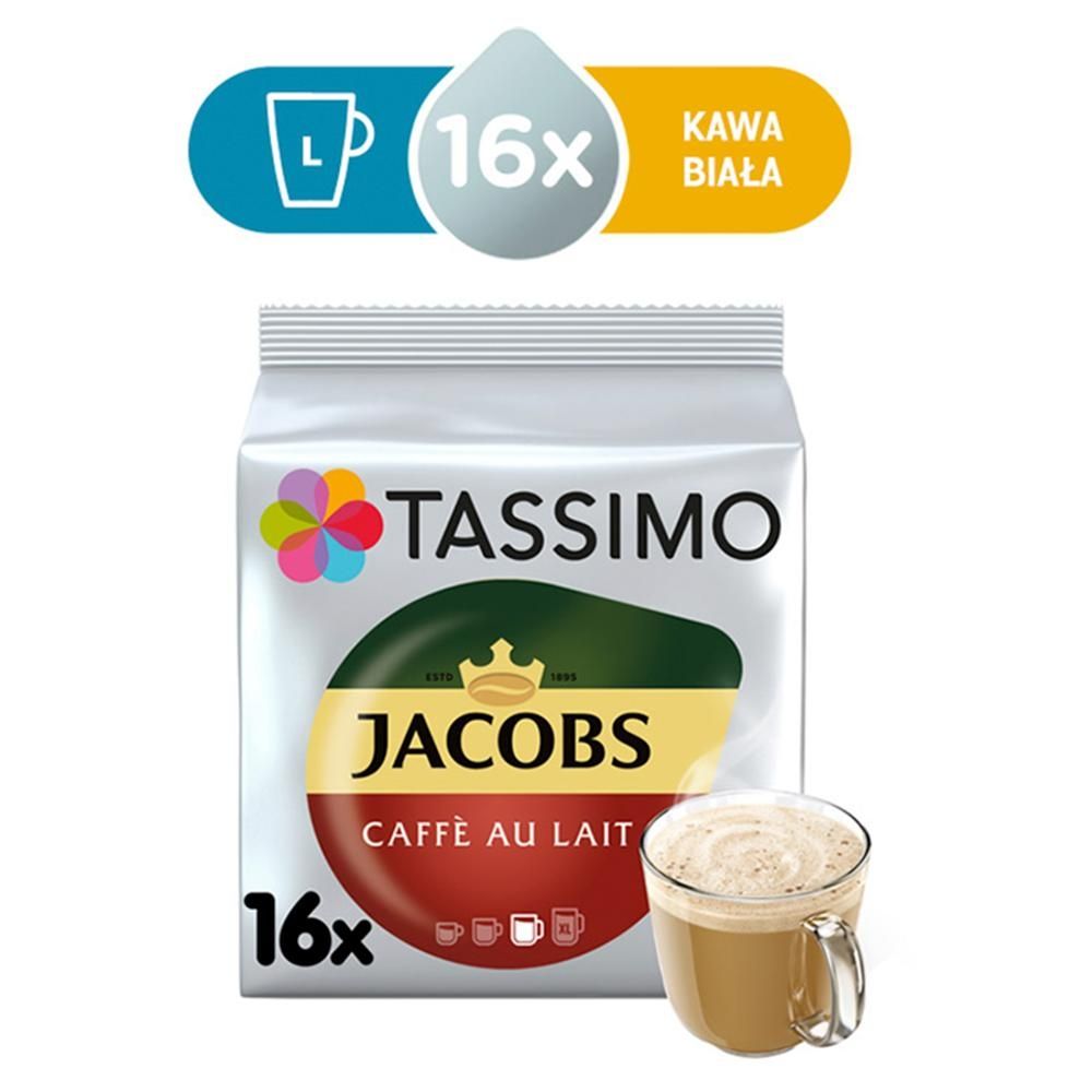 Tassimo Jacobs Café au Lait Kawa w kapsułkach 184 g (16 sztuk)