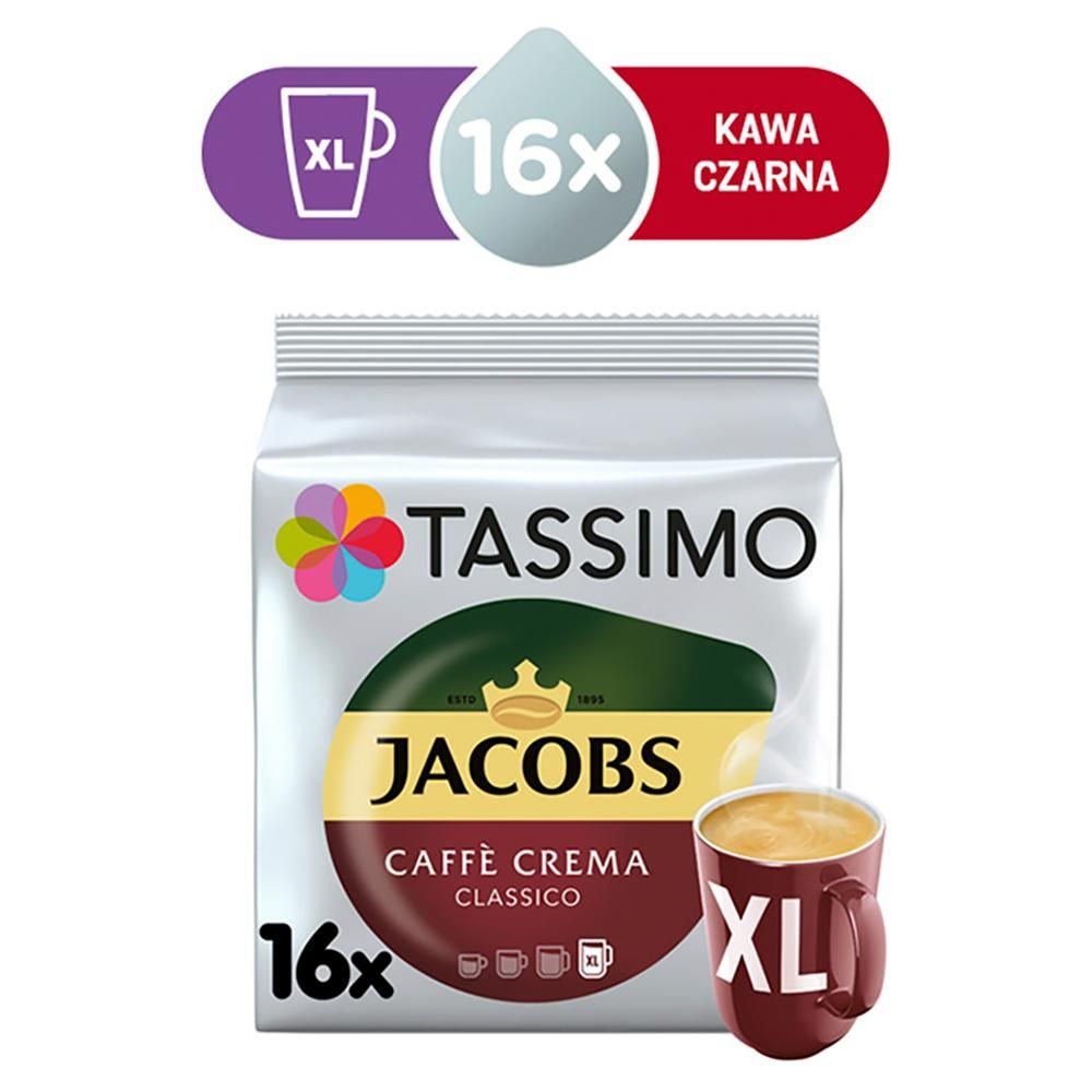 Tassimo Jacobs Caffè Crema Classico XL Kawa w kapsułkach 132,8 g (16 sztuk)