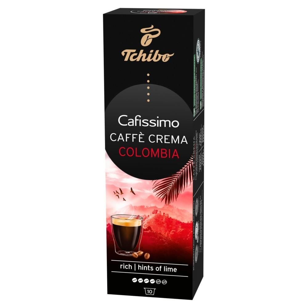 Tchibo Cafissimo Caffe Crema Colombia Kawa palona mielona w kapsułkach 80 g (10 x 8 g)