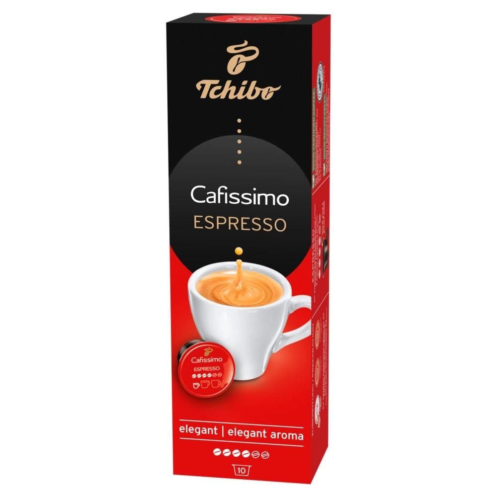 Tchibo Cafissimo Espresso Elegant Aroma Kawa palona mielona w kapsułkach 70 g (10 x 7 g)