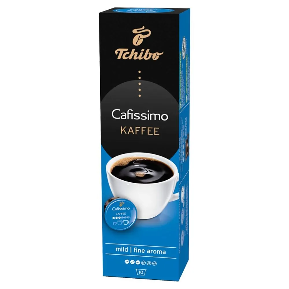 Tchibo Cafissimo Kaffee Fine Aroma Kawa palona mielona w kapsułkach 65 g (10 x 6,5 g)