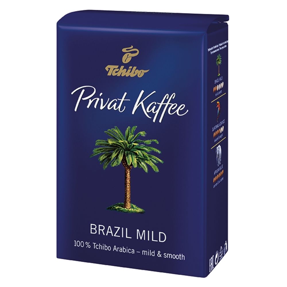 Tchibo Privat Kaffee Brazil Mild Kawa palona ziarnista 500 ...