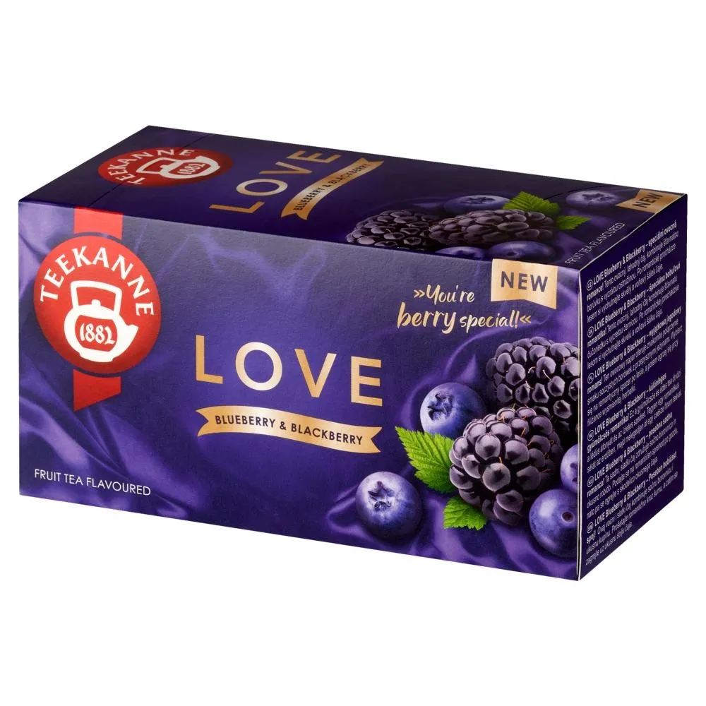 Teekanne Love Blueberry & Blackberry Mieszanka herbatek owocowych 45 g (20 x 2,25 g)