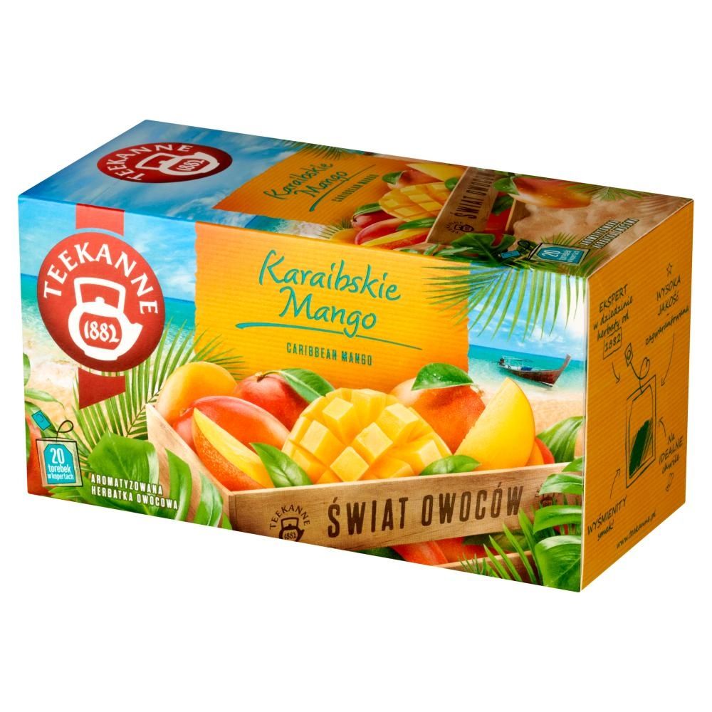 Teekanne Świat Owoców Aromatyzowana herbatka owocowa karaibskie mango 45 g (20 x 2,25 g)