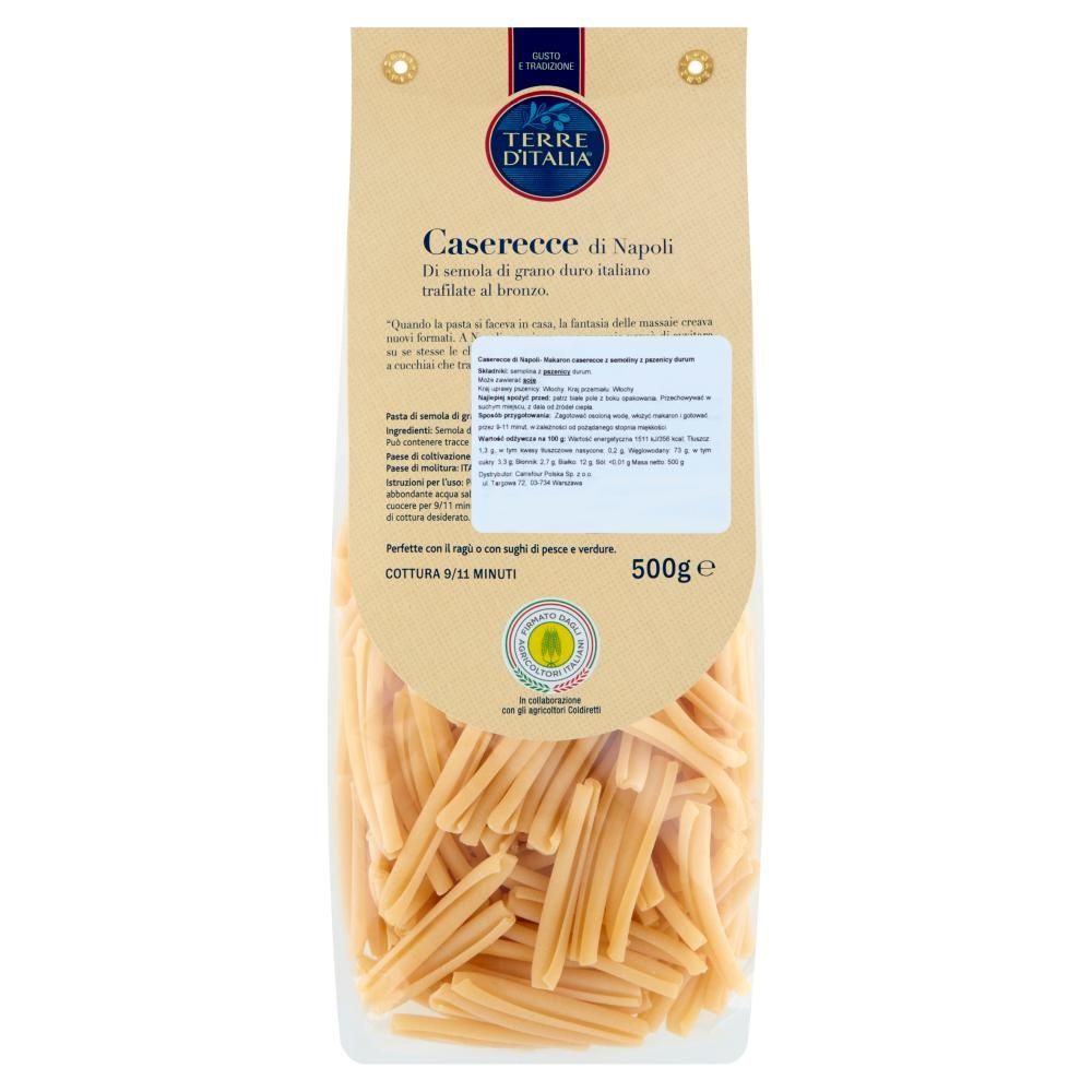 Terre d'Italia Makaron z pszenicy durum caserecce 500 g