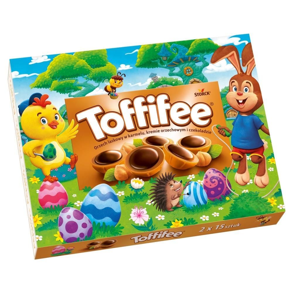 Toffifee Orzech laskowy w karmelu kremie orzechowym i czekoladzie 250 g (2 x 125 g)