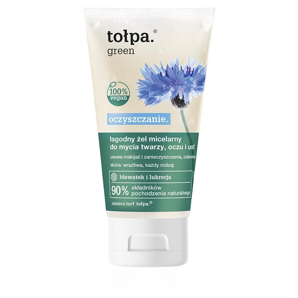 tołpa Green Łagodny żel micelarny do mycia twarzy oczu i ust 150 ml