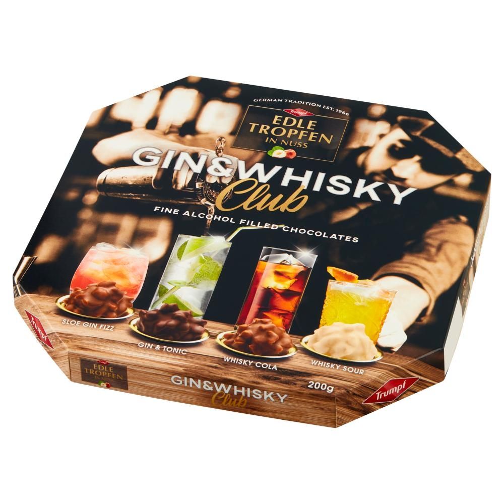 Trumpf Gin & Whisky Praliny z nadzieniem alkoholowym 200 g