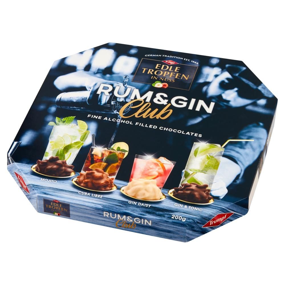 Trumpf Rum & Gin Praliny z nadzieniem alkoholowym 200 g