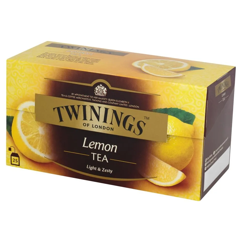 Twinings Czarna herbata z aromatem cytryny 50 g (25 torebek)