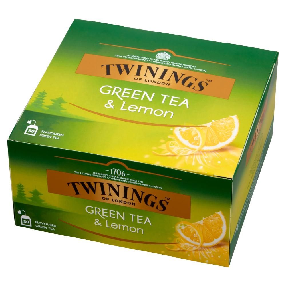 Twinings Herbata zielona o smaku cytrynowym 80 g (50 x 1,6 g)