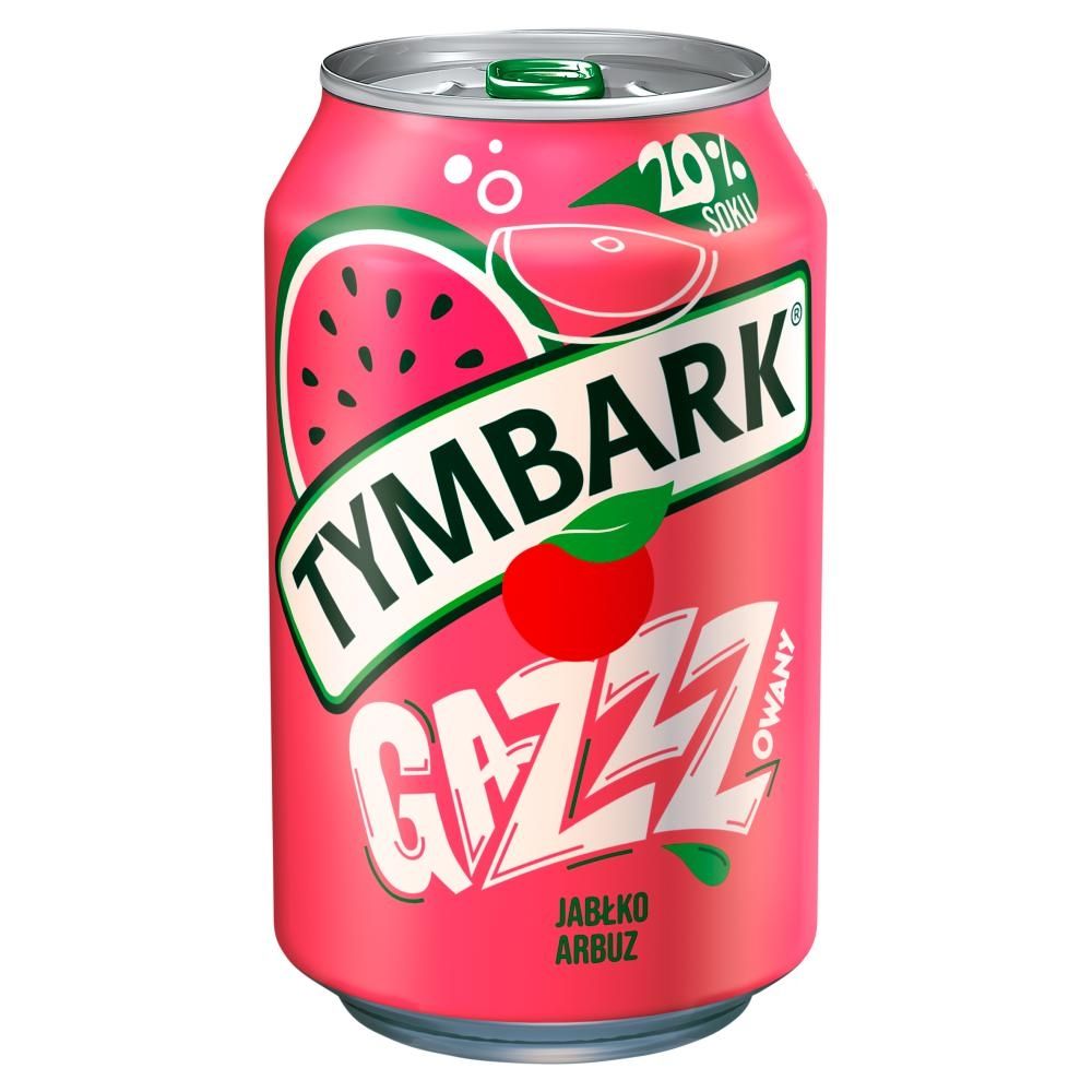 Tymbark Gazzzowany Napój gazowany jabłko arbuz 330 ml