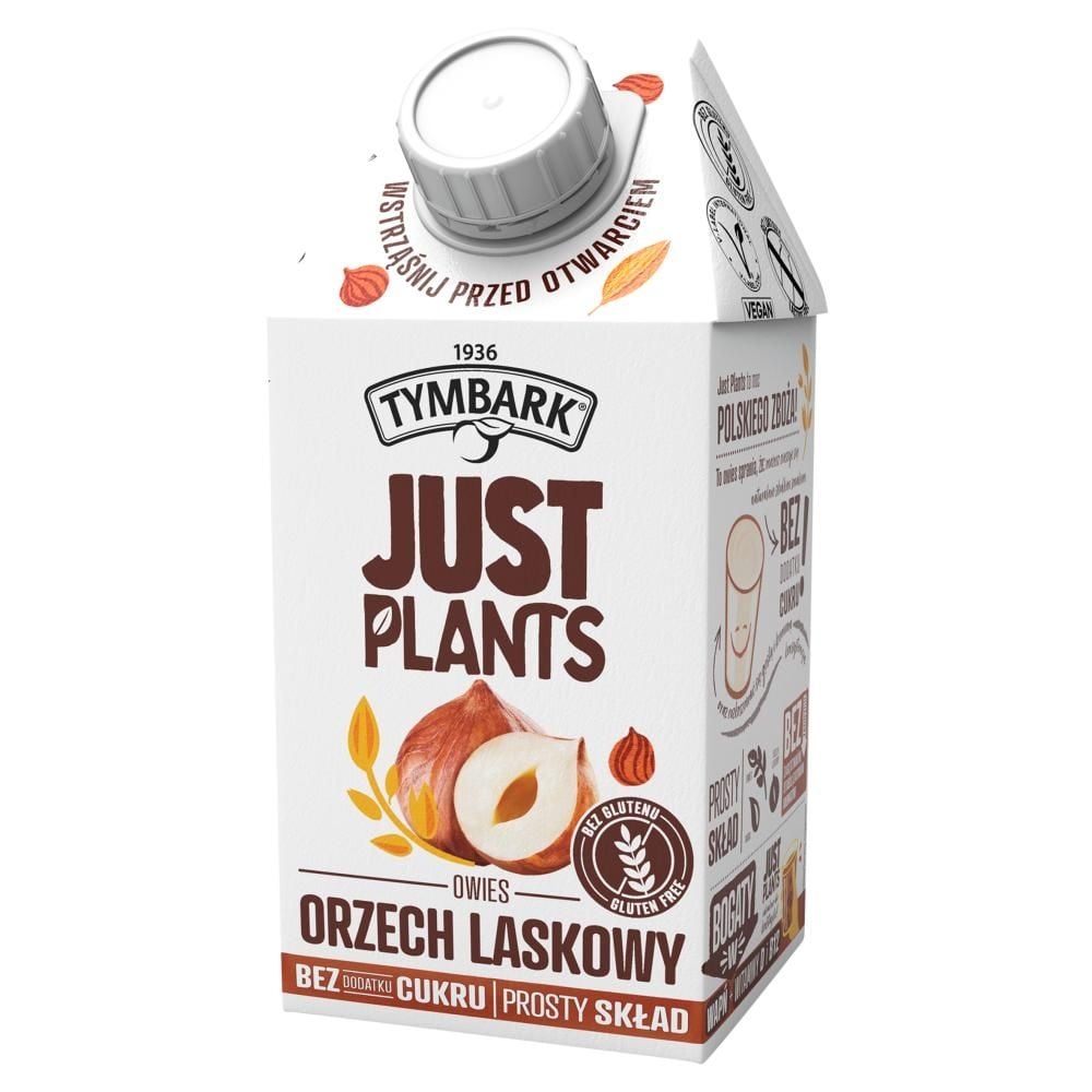 Tymbark Just Plants Napój owies orzech laskowy 500 ml