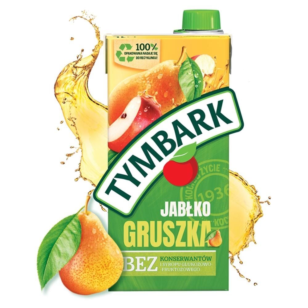 Tymbark Napój owocowy jabłko gruszka 1 l