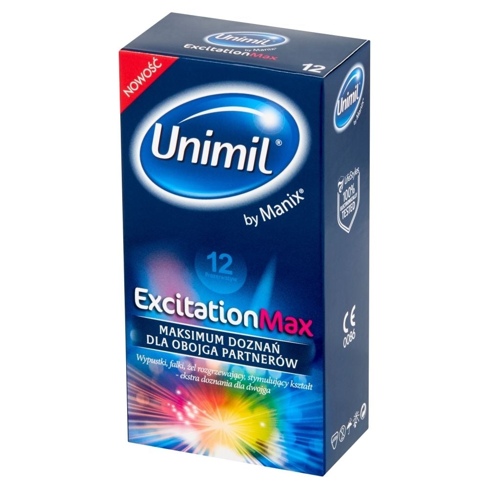 Unimil Excitation Max Prezerwatywy 12 Sztuk Zakupy Online Z Dostawą