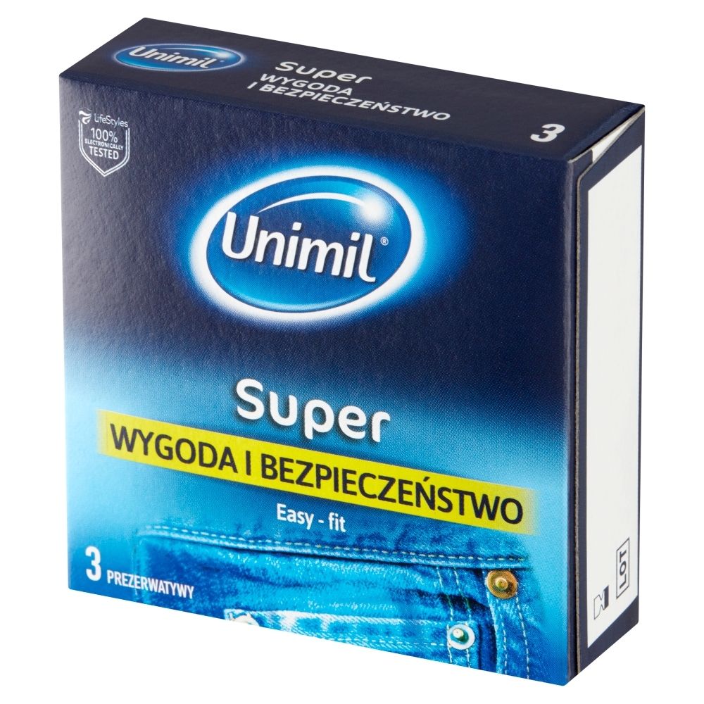 Unimil Super Prezerwatywy 3 sztuki