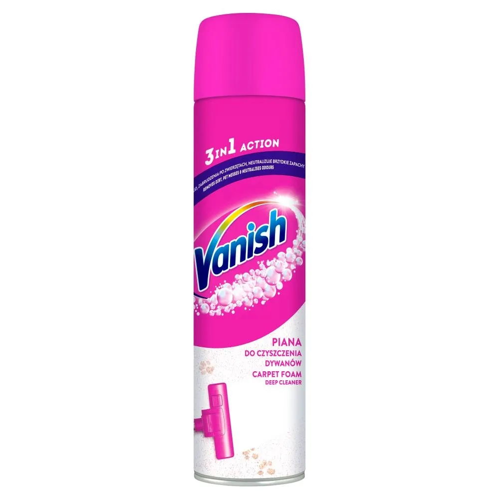 Vanish 3in1 Action Piana do czyszczenia dywanów 600 ml