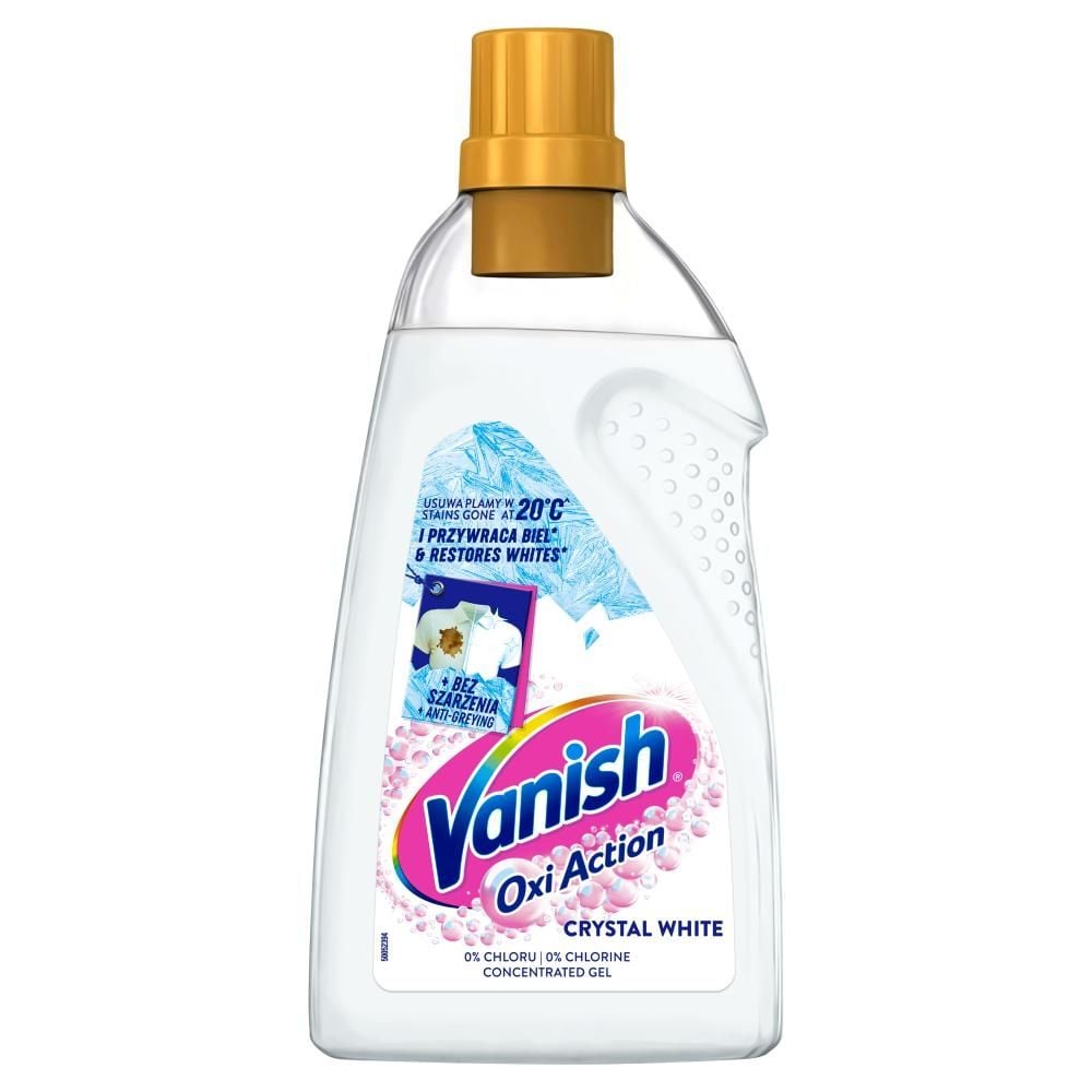 Vanish Oxi Action Crystal White Odplamiacz do tkanin w żelu 1500 ml