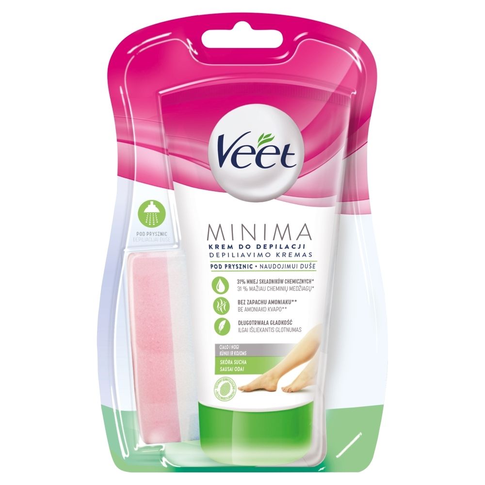 Veet Minima Krem do depilacji pod prysznic skóra sucha 135 ml