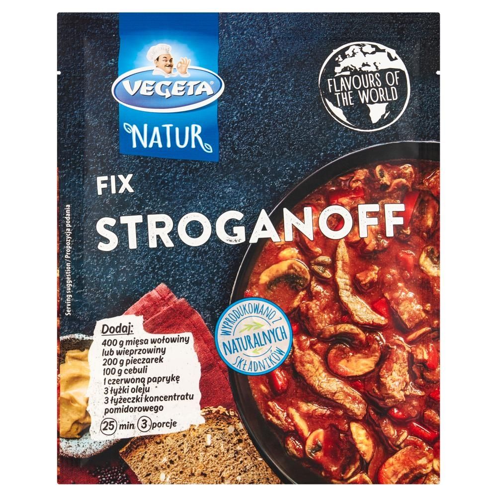 Vegeta Natur Fix Mieszanka warzyw ziół i przypraw do dań Stroganoff 40 g