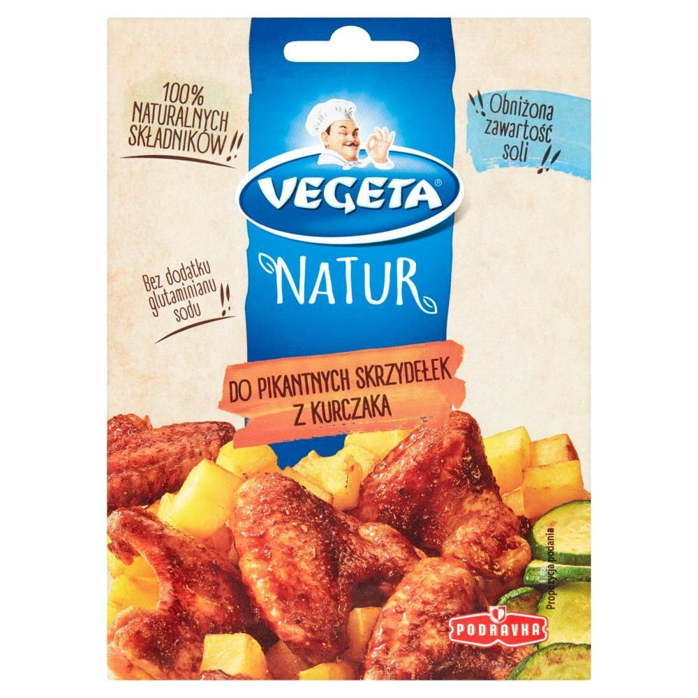 Vegeta Natur Mieszanka przyprawowa do pikantnych skrzydełek z kurczaka 20 g