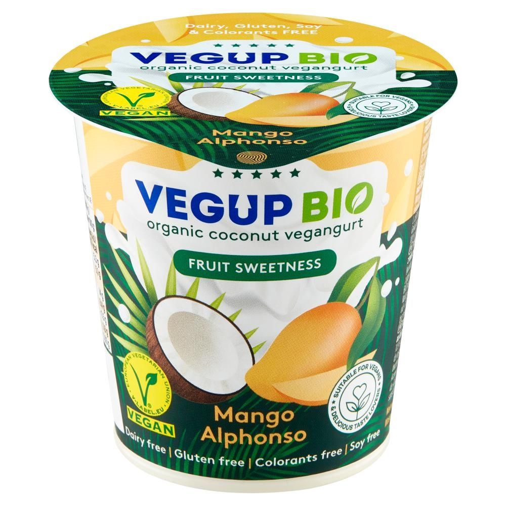 Vegup Bio Kokosowy vegangurt mango Alfonso 140 g