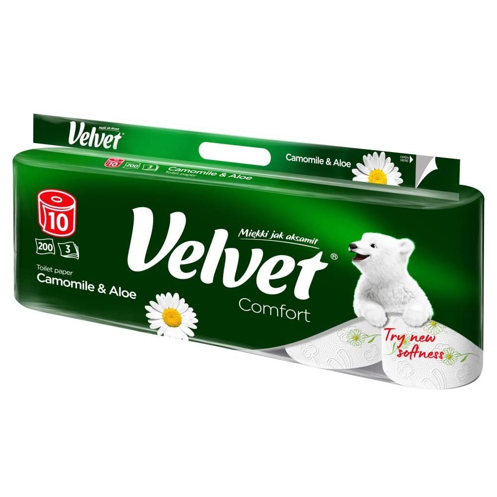 Velvet Comfort Camomile & Aloe Papier toaletowy 10 rolek