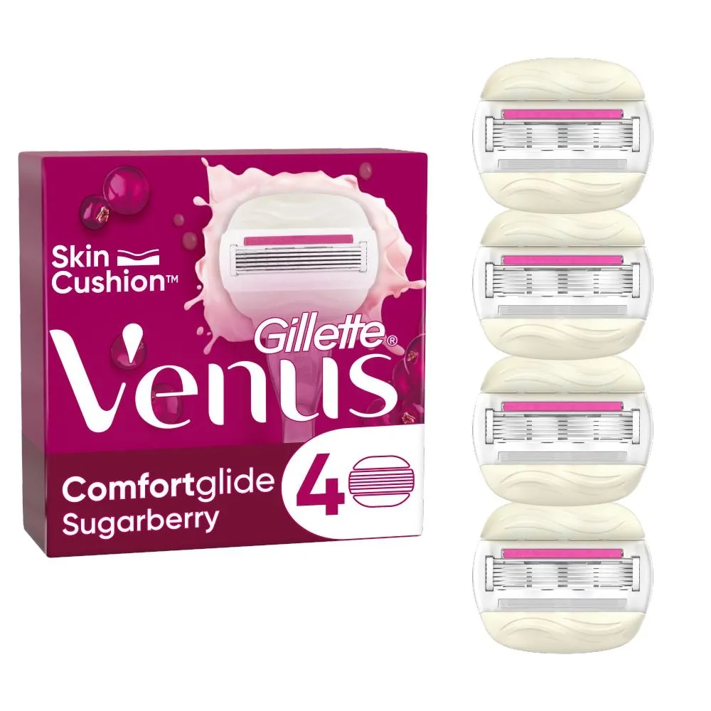 Venus Comfortglide Sugarberry plus Olay Wkłady do maszynki x4