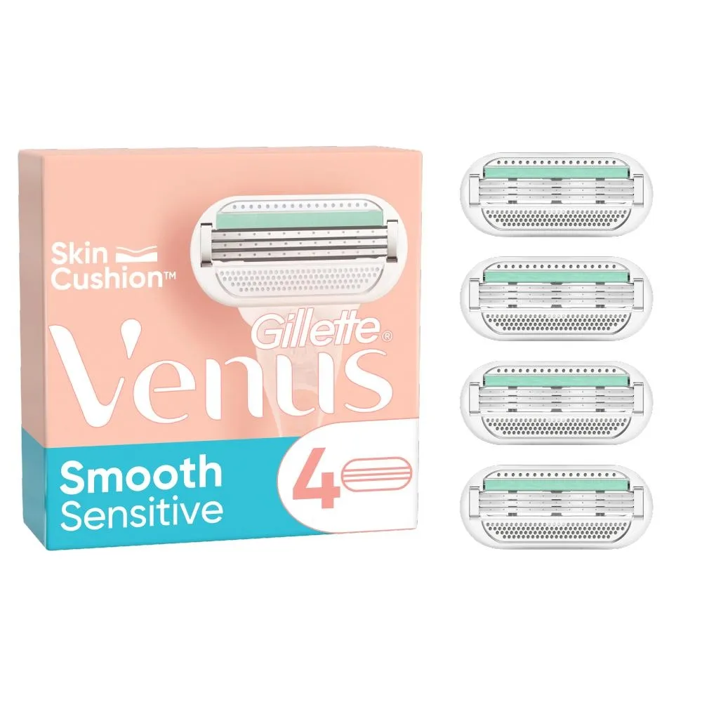 Venus Deluxe Smooth Sensitive Wkłady do maszynki x4