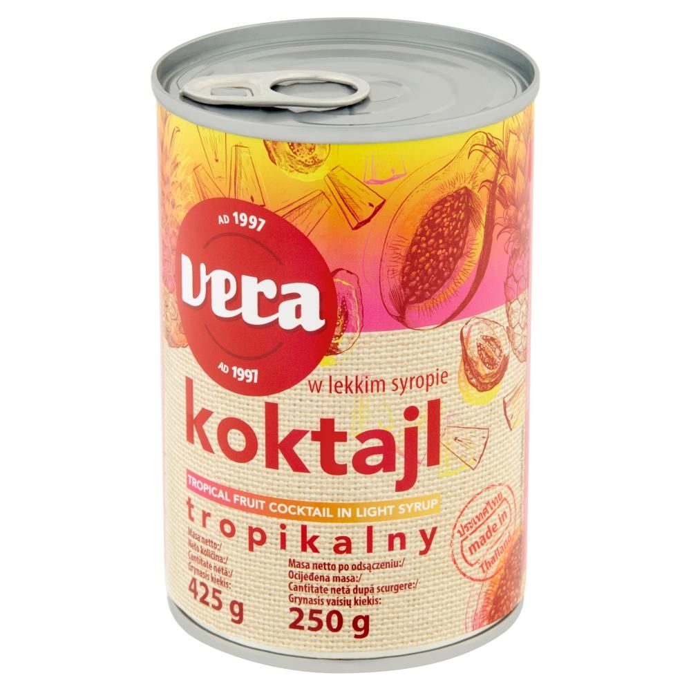 Vera Koktajl tropikalny w lekkim syropie 425 g