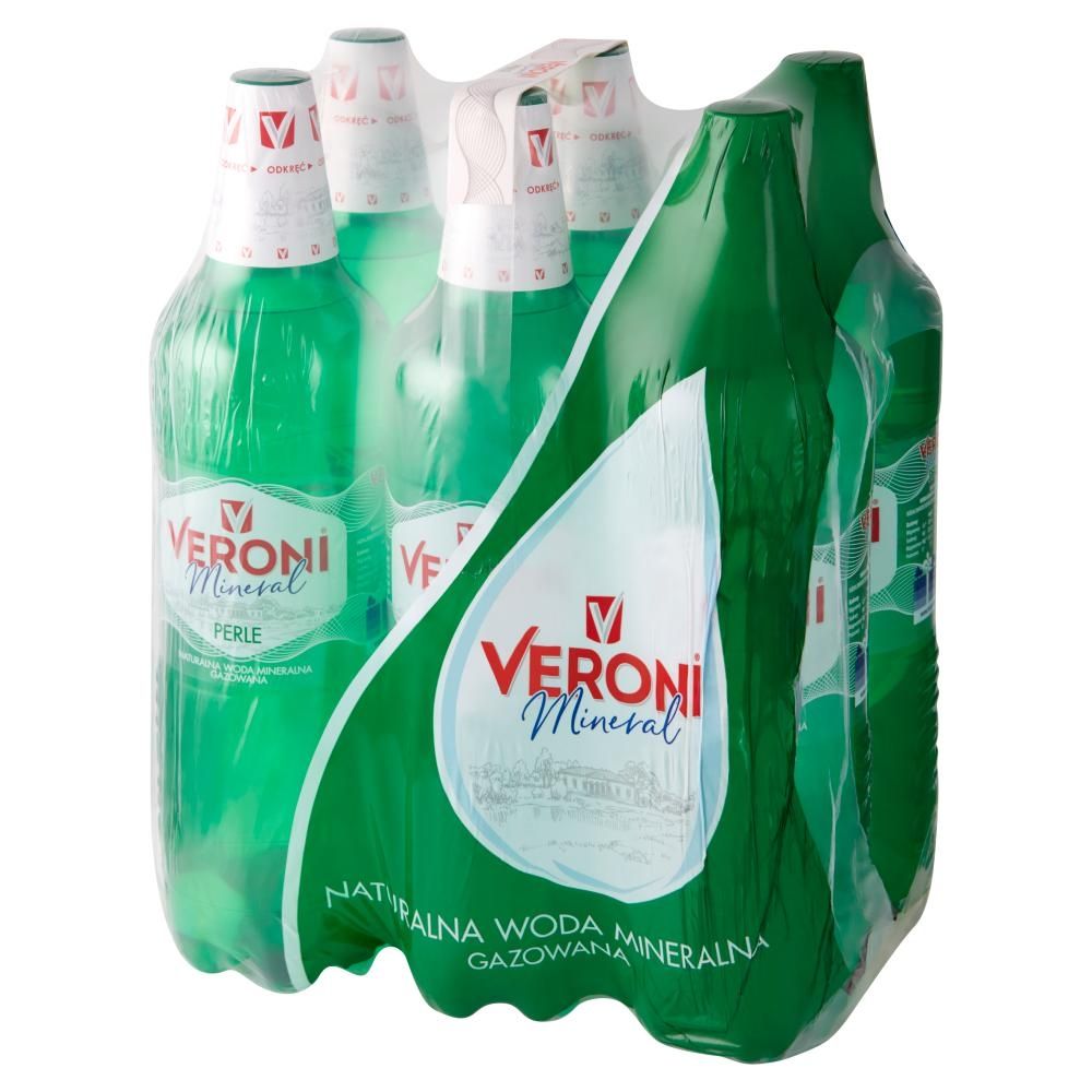 Veroni Mineral Perle Naturalna woda mineralna gazowana 6 x 1,5 l