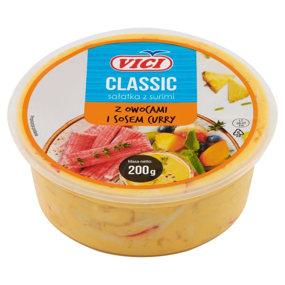 Vici Classic Sałatka z surimi z owocami i sosem curry 200 g