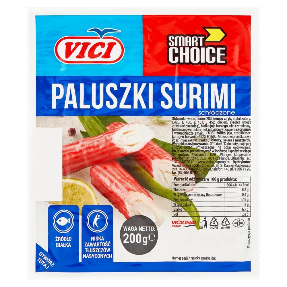 Vici Paluszki Surimi 200 G Zakupy Online Z Dostawą Do Domu Carrefour Pl