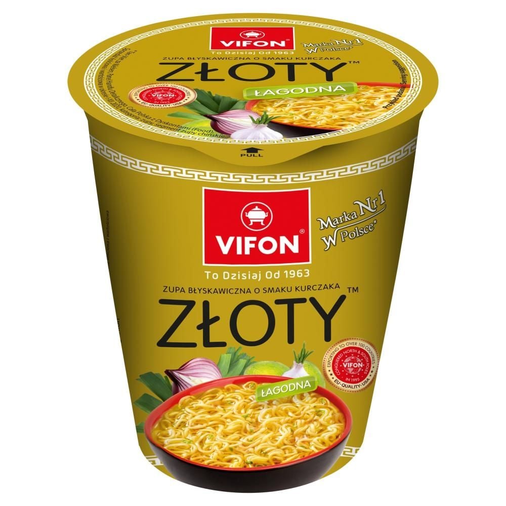 Vifon Zupa błyskawiczna o smaku kurczaka złoty 60 g