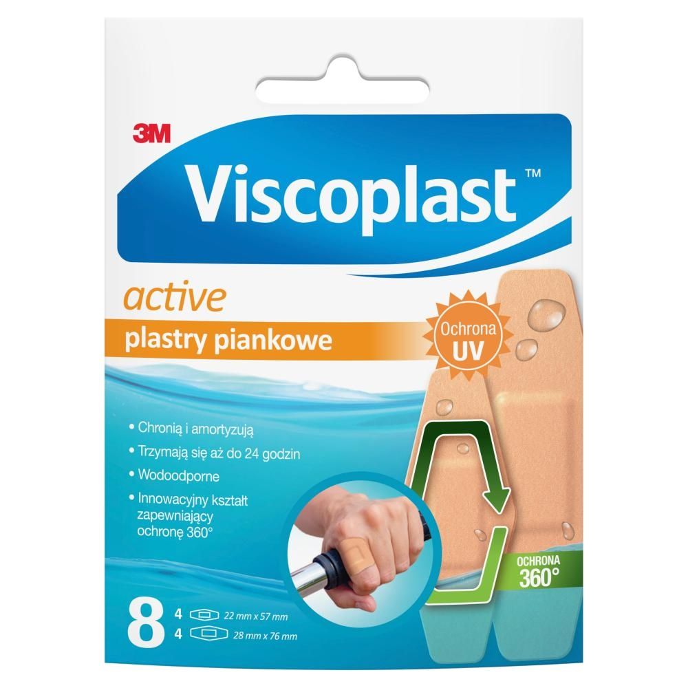 Viscoplast Active Plastry piankowe 8 sztuk