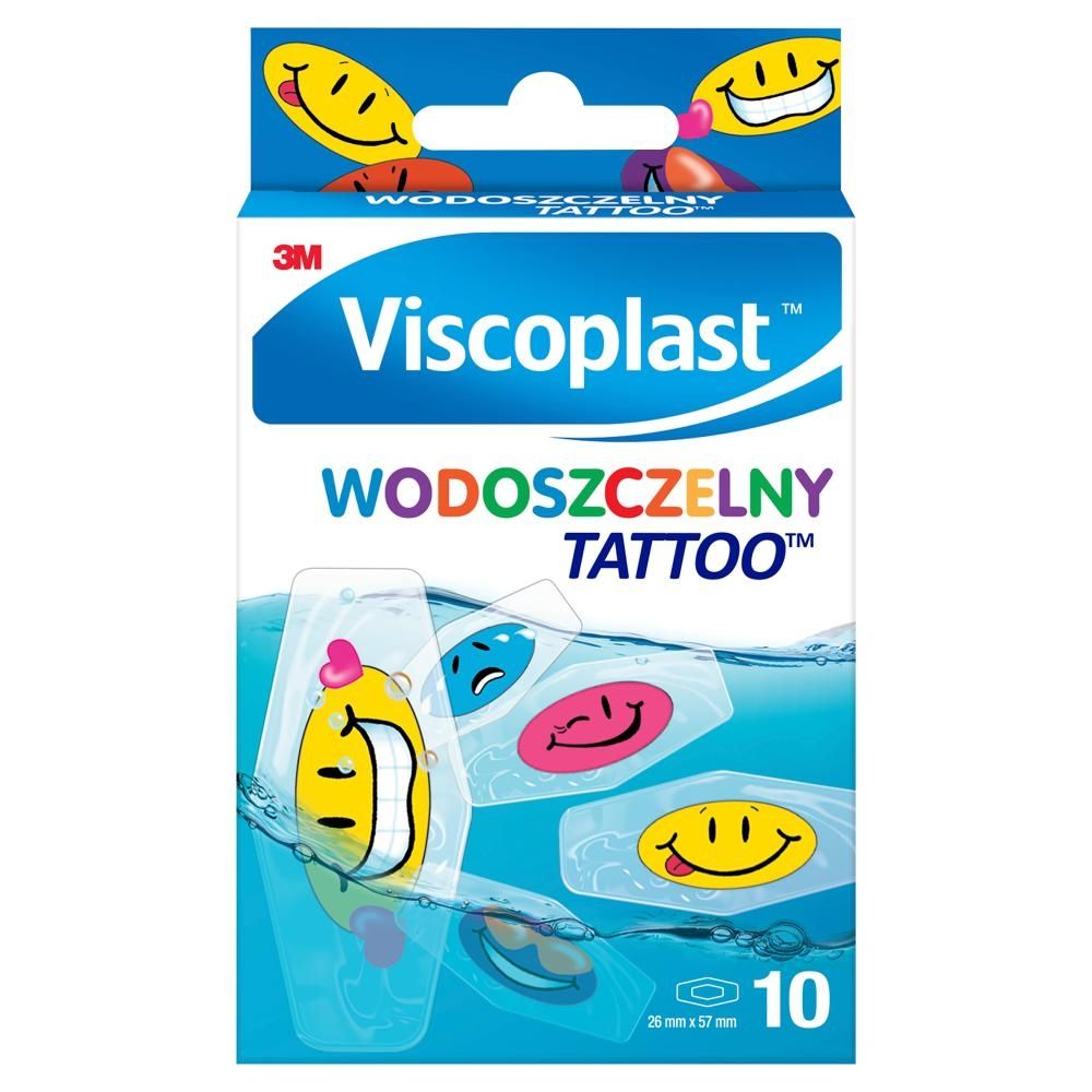 Viscoplast Tattoo Plastry wodoszczelne 57 mm x 26 mm 10 sztuk