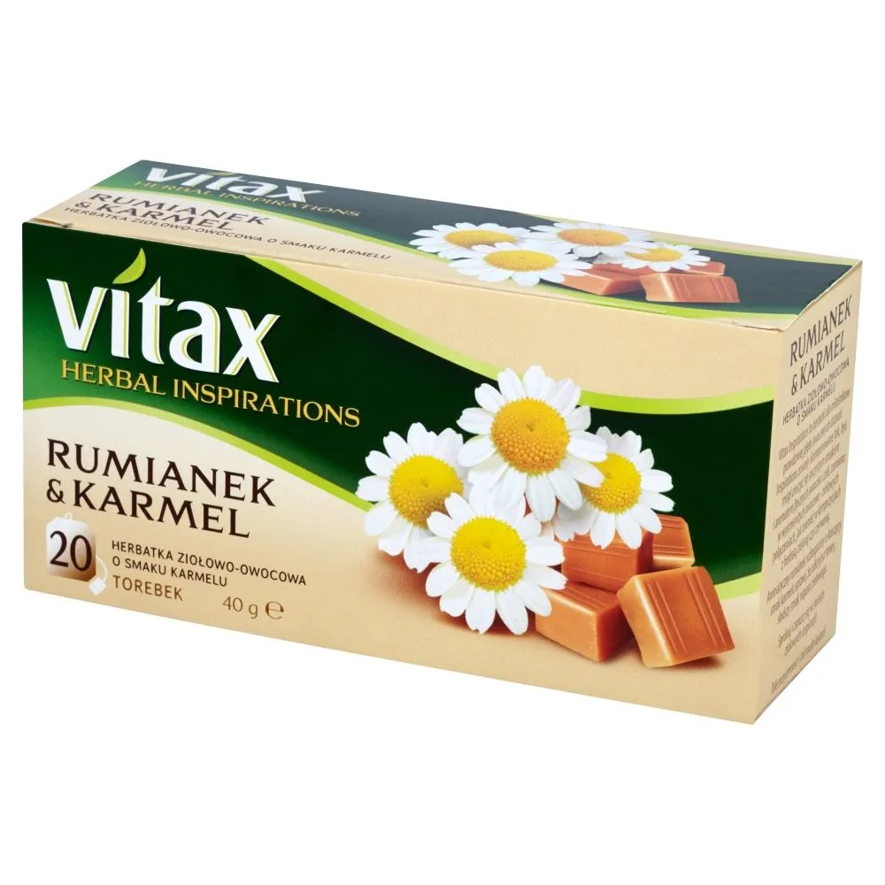 Vitax Herbal Inspirations Rumianek And Karmel Herbatka Ziołowo Owocowa 40 G 20 Torebek Zakupy 6834