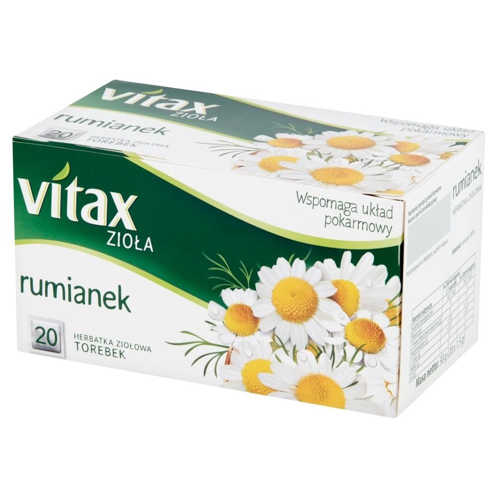 Vitax Zioła Herbatka ziołowa rumianek 30 g (20 x 1,5 g)