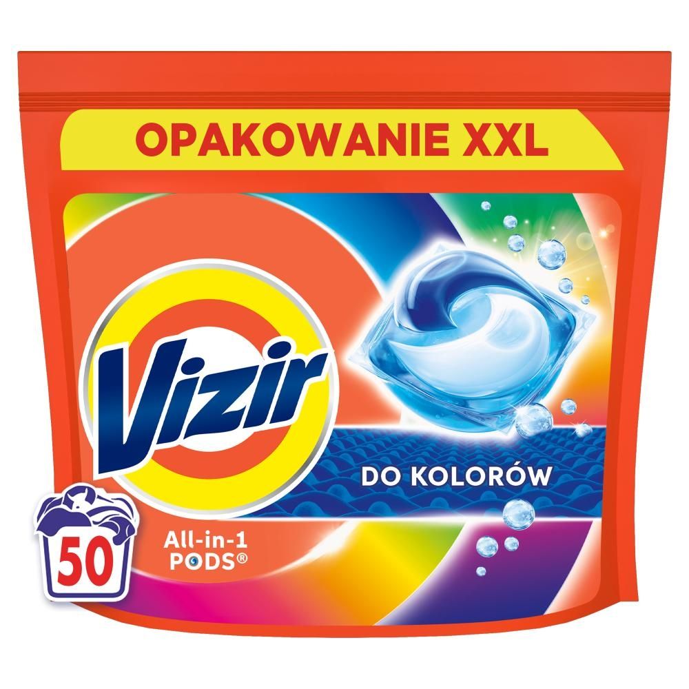 Vizir Platinum PODS Do kolorowych ubrań Kapsułki do prania, 50 prań