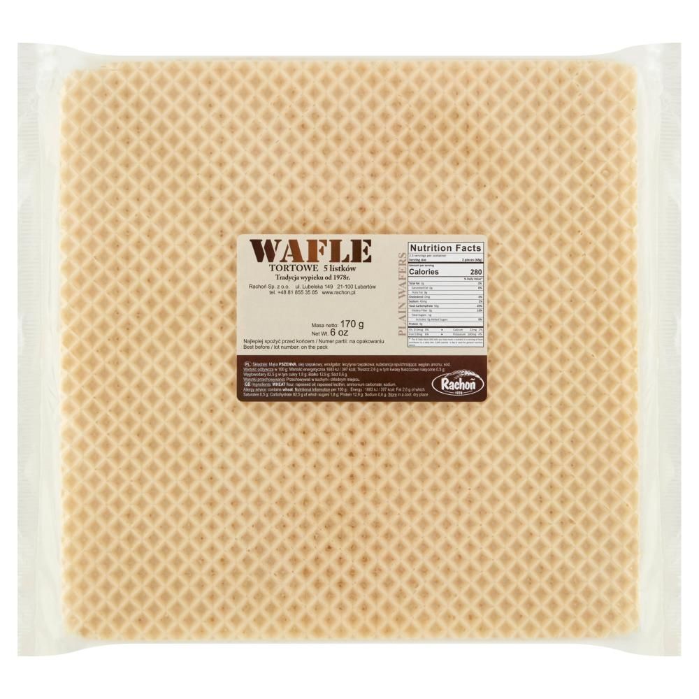 Wafle tortowe 170 g (5 sztuk)