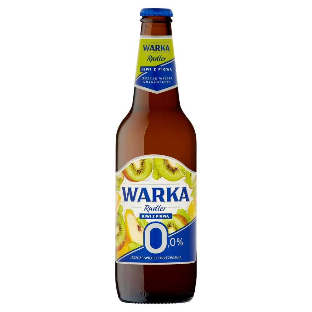 Warka Radler Bezalkoholowy napój piwny kiwi z pigwą 500 ml