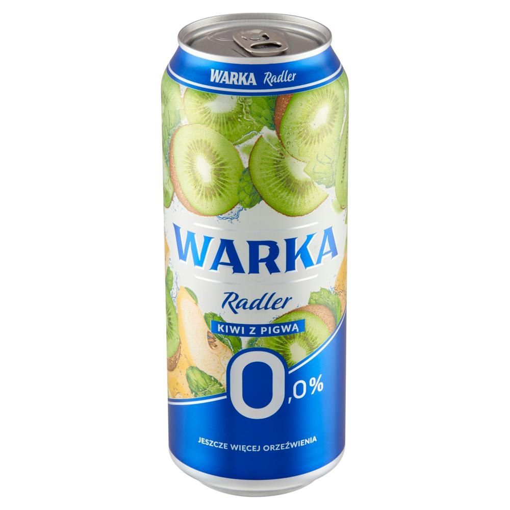 Warka Radler Bezalkoholowy napój piwny kiwi z pigwą 500 ml