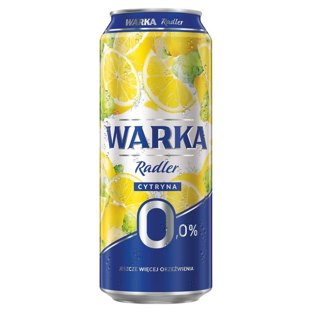 Warka Radler Piwo bezalkoholowe cytryna 500 ml