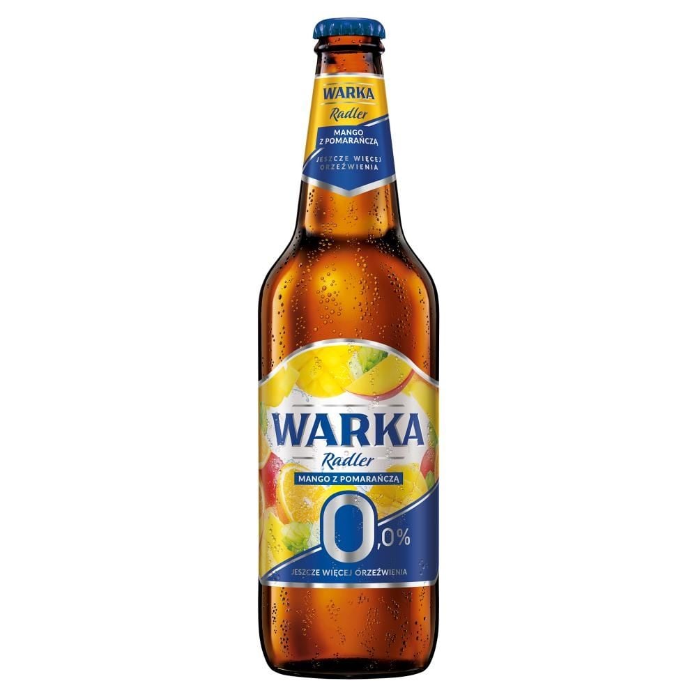 Warka Radler Piwo bezalkoholowe mango z pomarańczą 500 ml