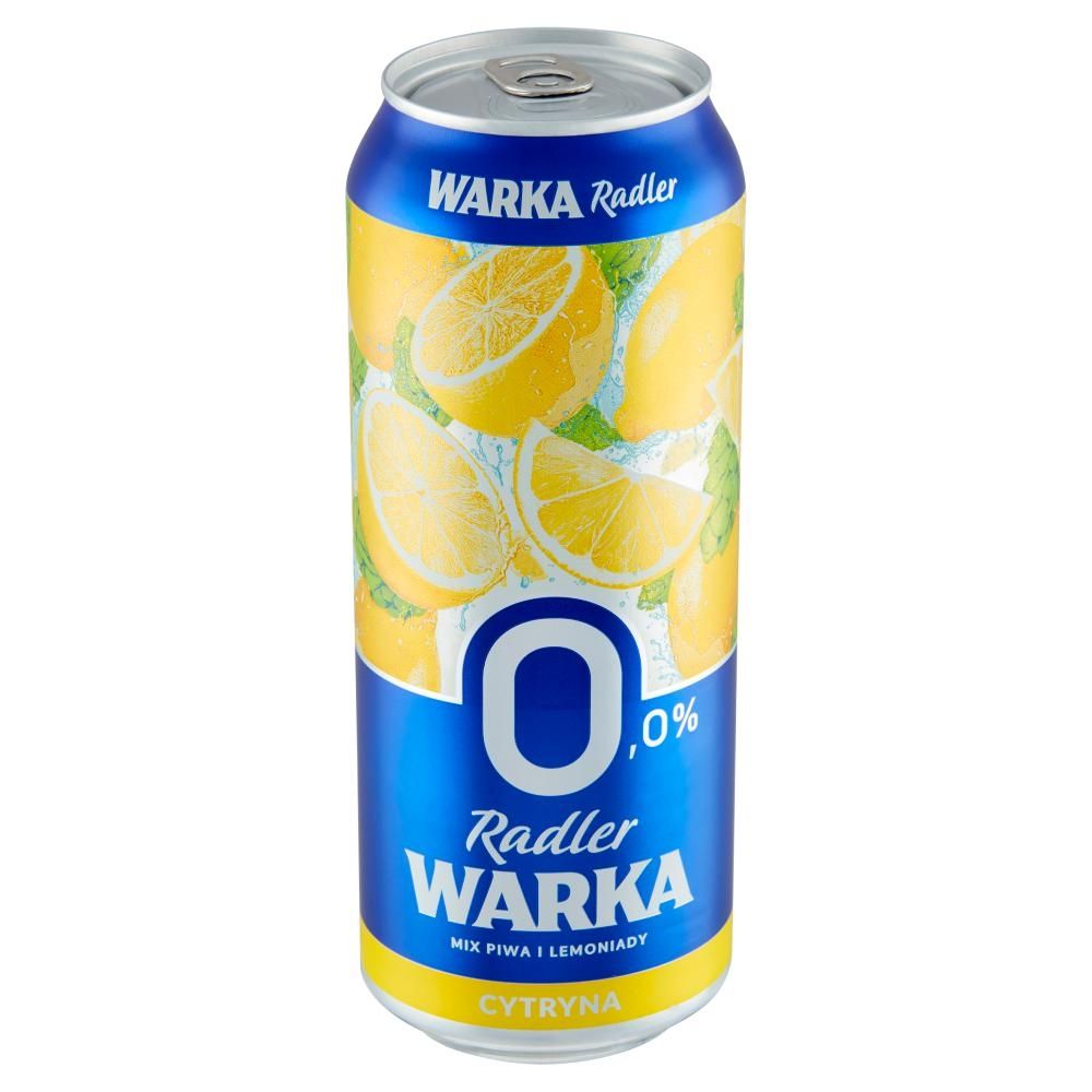 Warka Radler Piwo bezalkoholowe z lemoniadą o smaku cytrusowym 500 ml