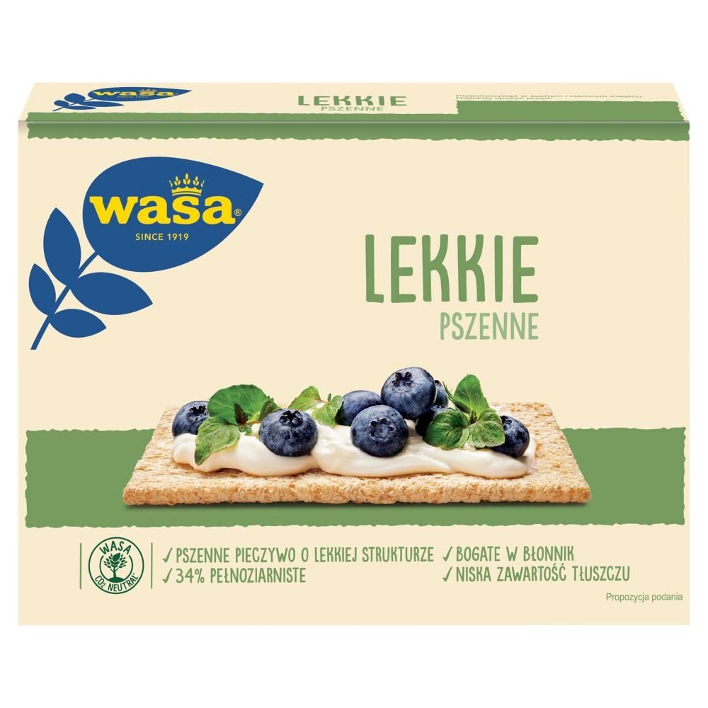 Wasa Pieczywo chrupkie lekkie pszenne 110 g