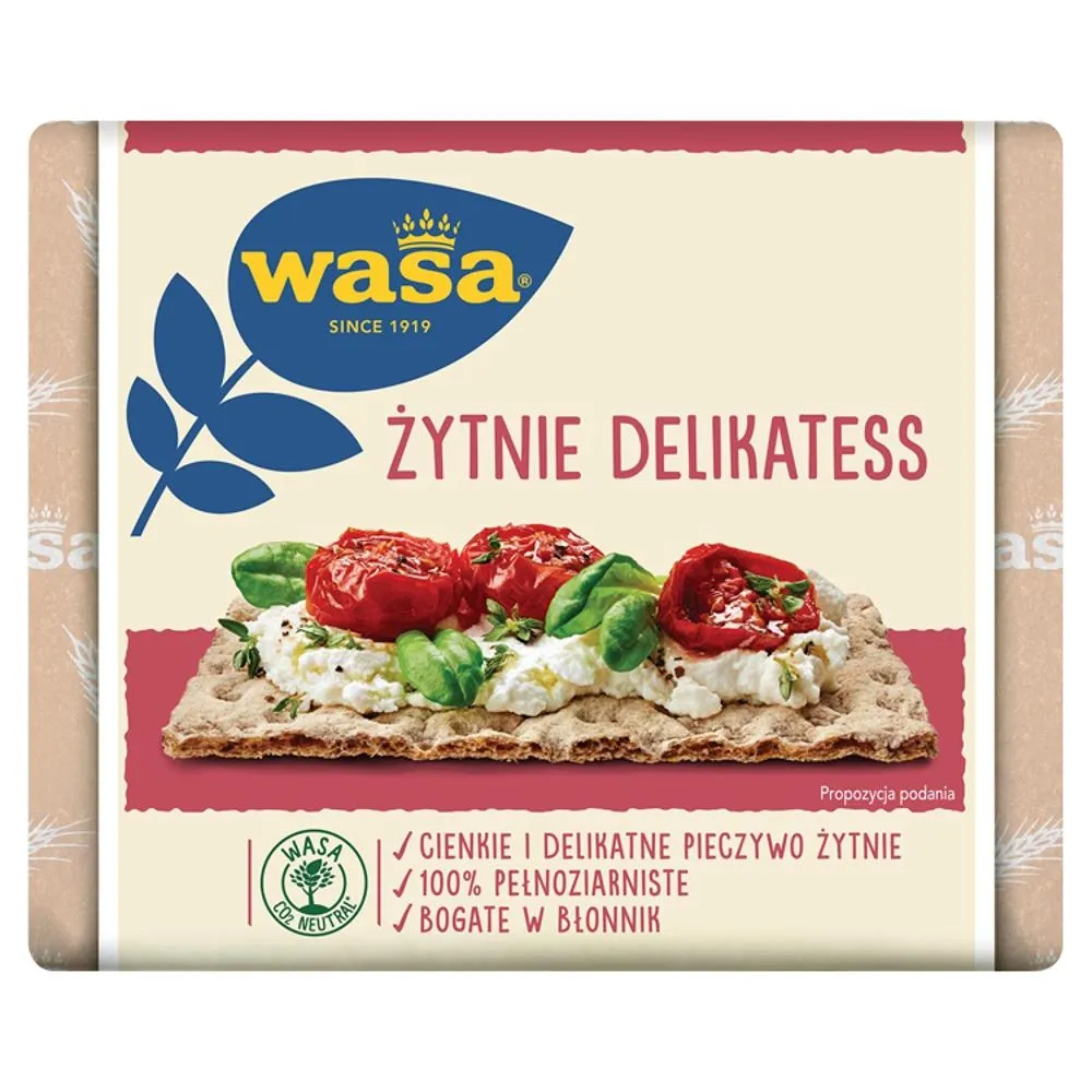 Wasa Żytnie Delikatess pieczywo chrupkie 210 g