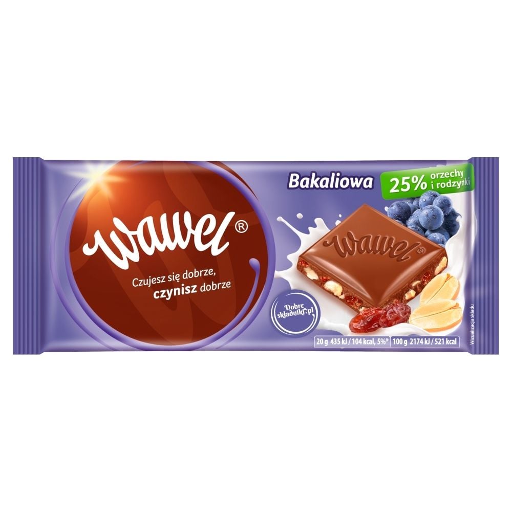 Wawel Bakaliowa Czekolada mleczna 100 g